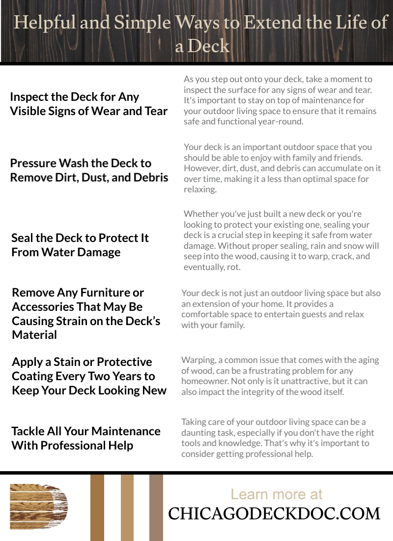 Helpful and Simple Ways to Extend the Life of a Deck