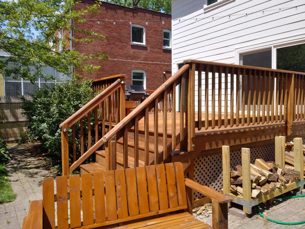 Brown wooden fence