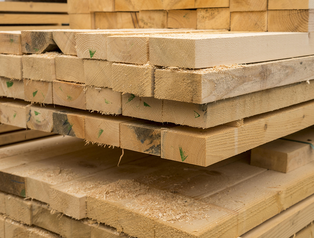 pile of decking lumber