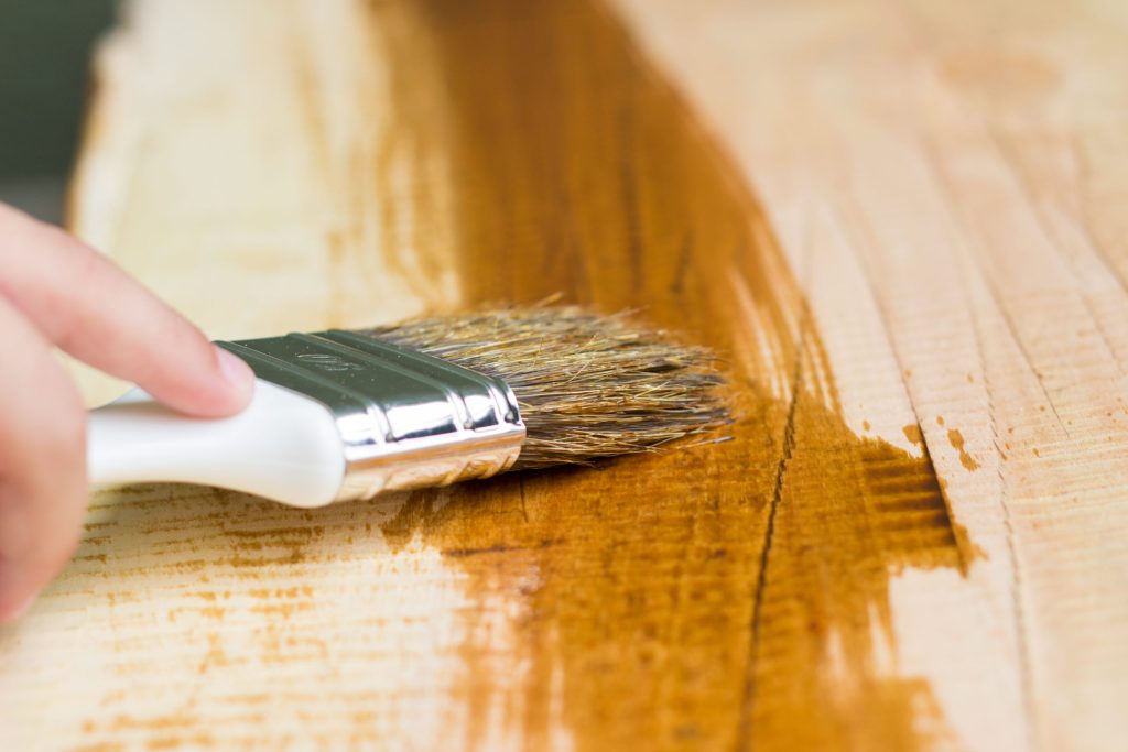 deck staining in light color