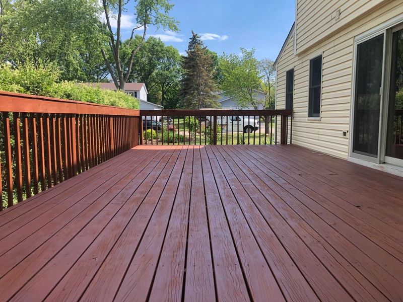 Professional deck staining in Barrington
