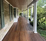 IPE wood porch sealing