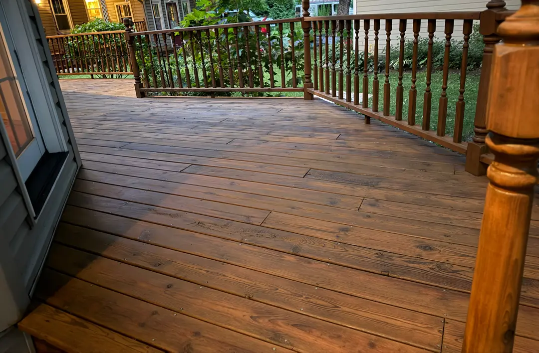 Deck staining and sealing services