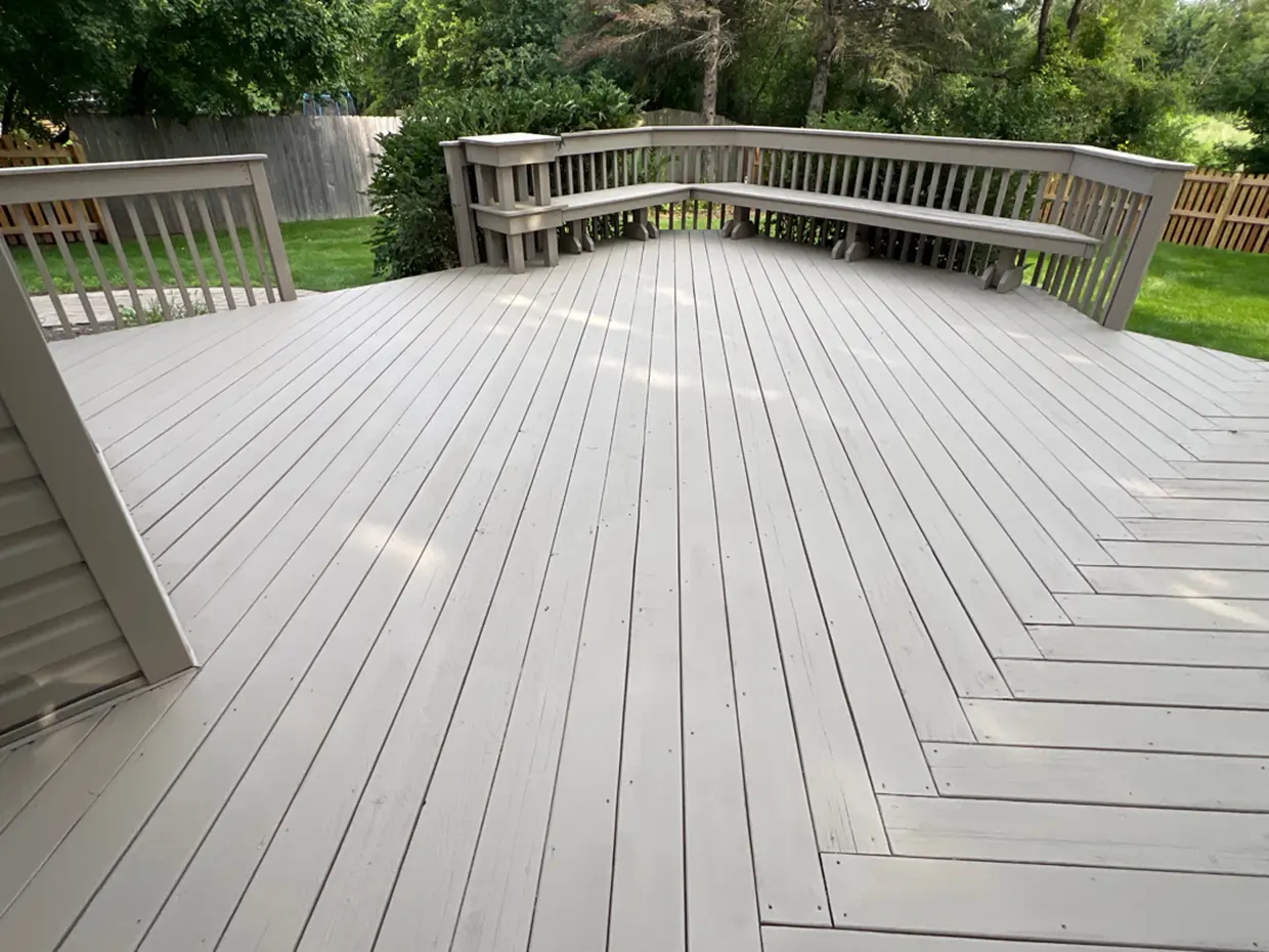 Solid Alexandria Beige Deck Staining
