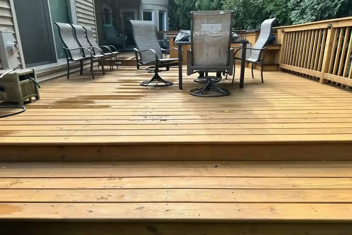 Deck Building before — Lemont IL home
