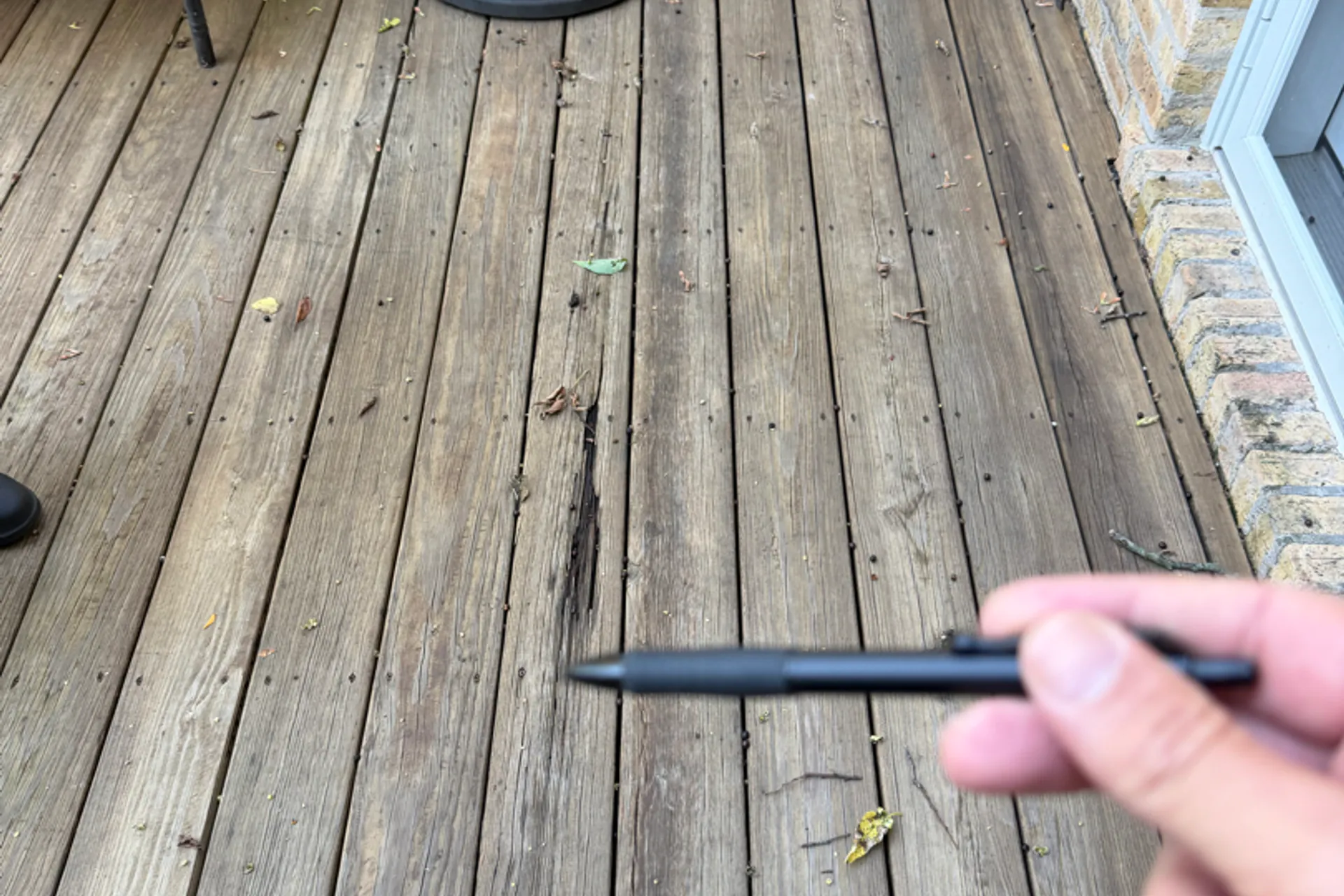 Deck Repairs & Cleaning before — deck in Glenview, IL