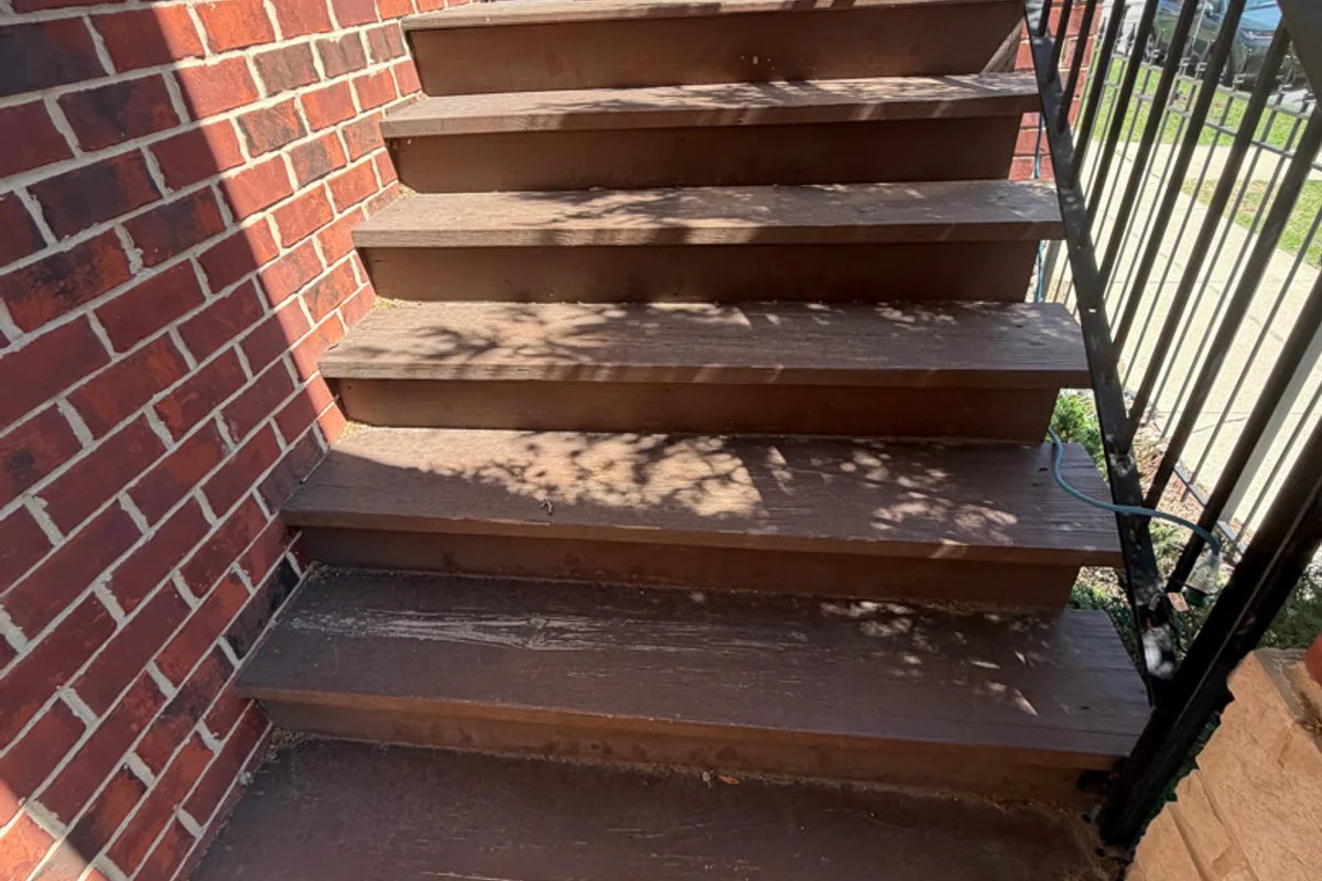 Deck Restoration before — Chicago IL home