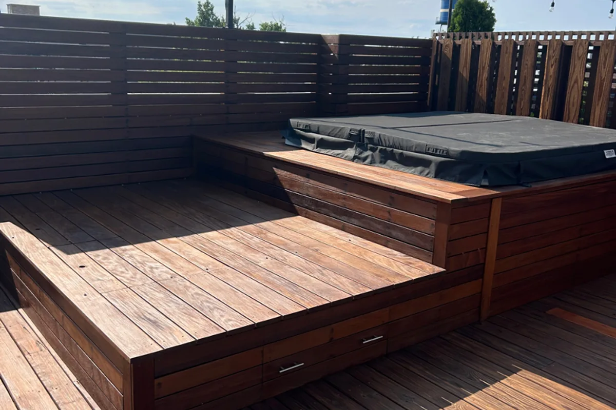 Deck Restoration after — Chicago IL home