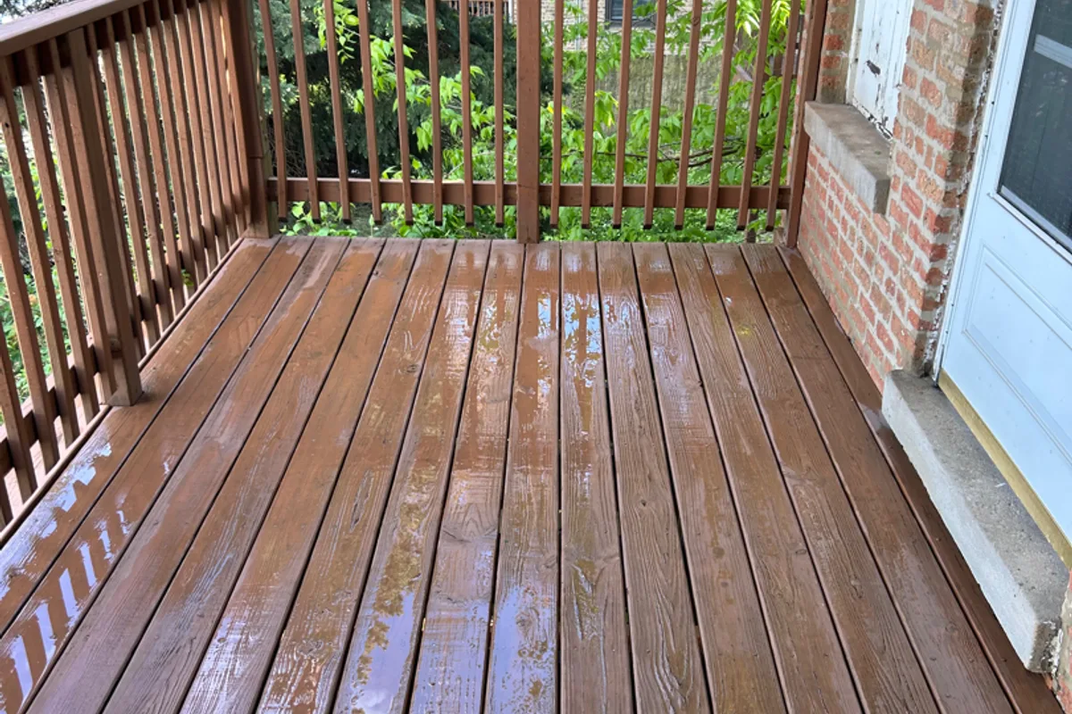 Deck Restoration after — Chicago IL home
