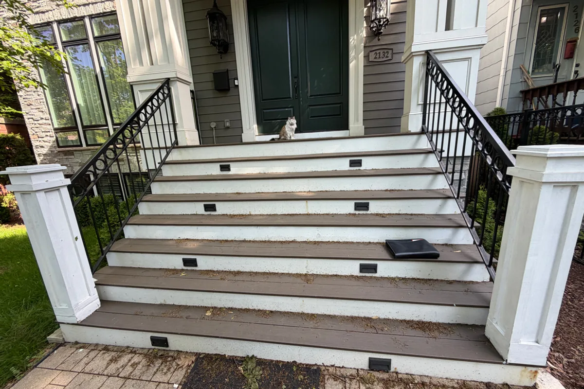 Deck Restoration before — Chicago IL home