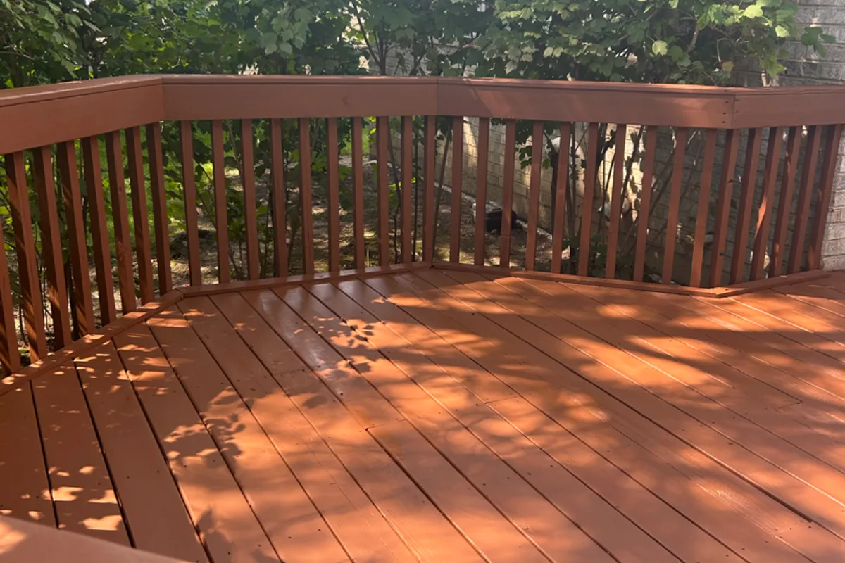 Deck Restoration after — Highland Park IL home