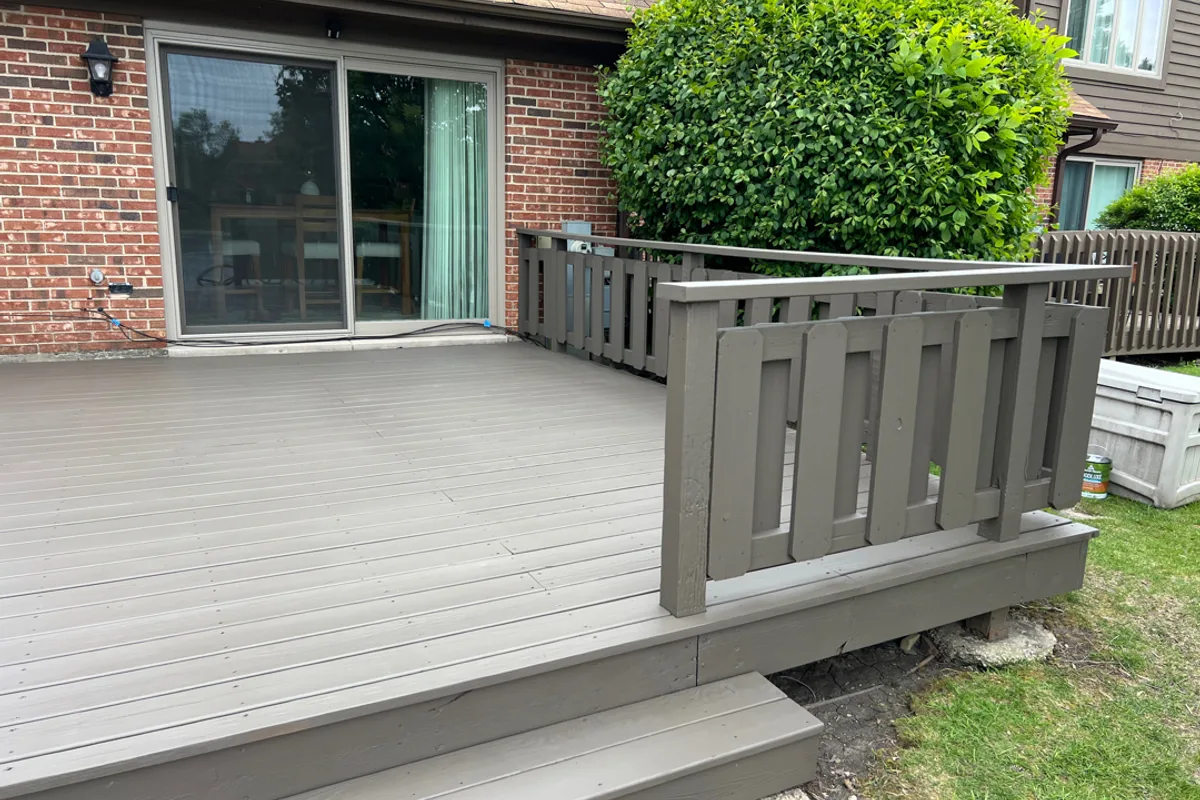 Deck Restoration after — Northbrook IL home