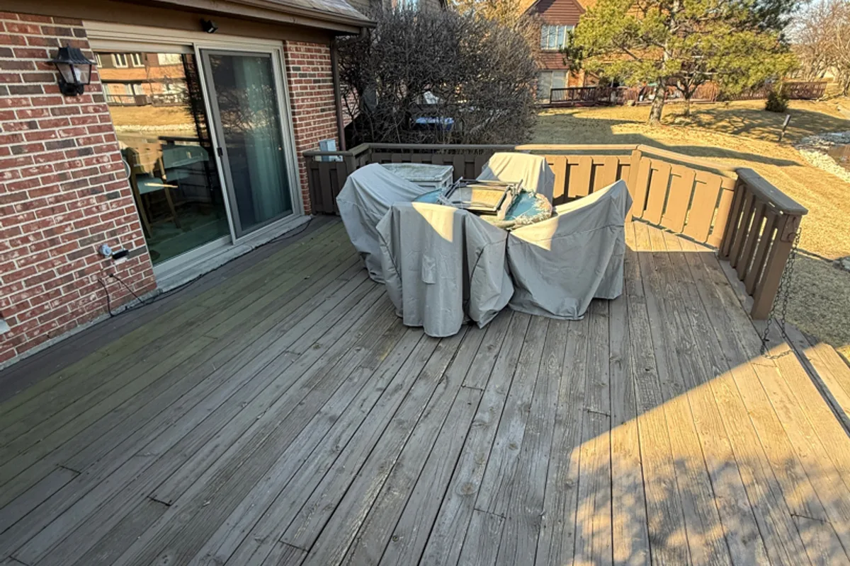 Deck Restoration before — Northbrook IL home