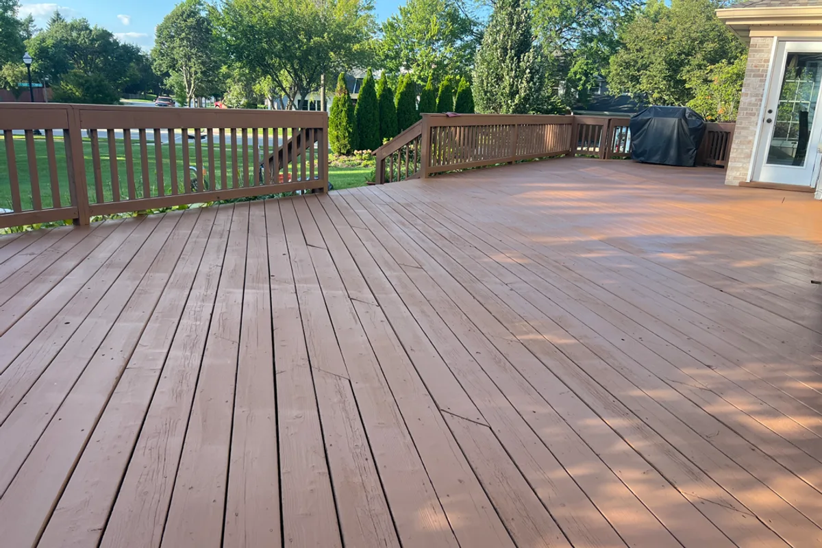 Deck Restoration after — Vernon Hills IL home