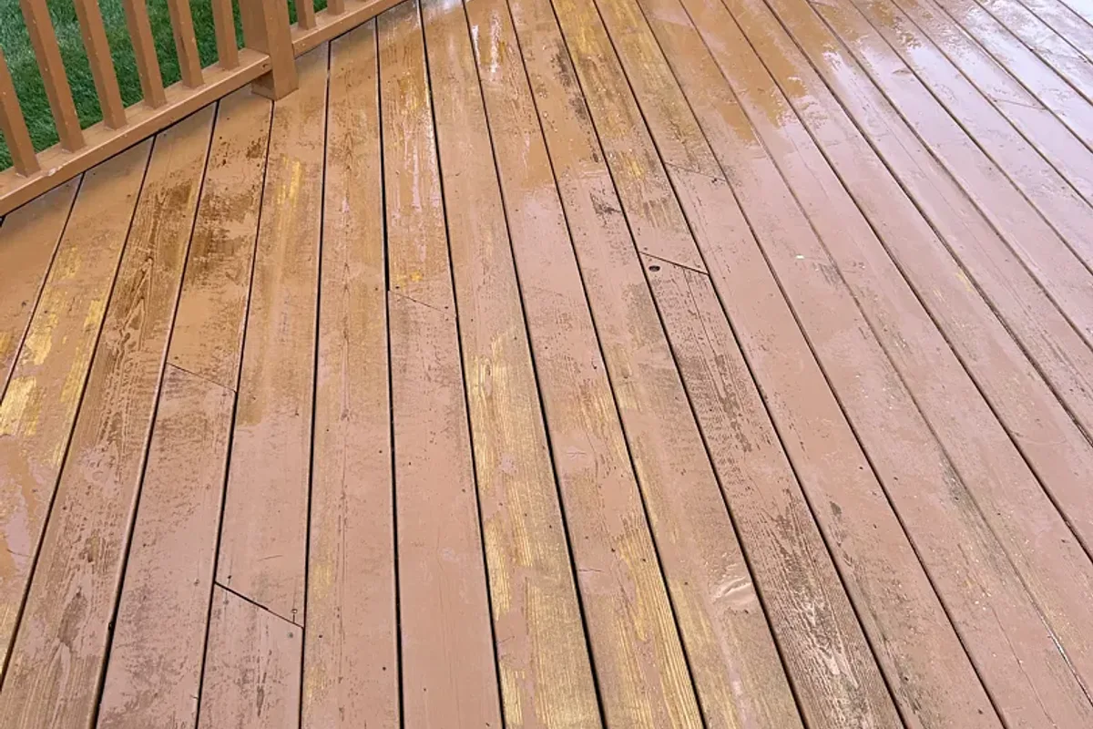Deck Restoration before — deck in Vernon Hills, IL