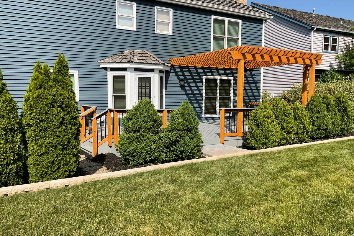 Deck Sealing before — Lake Zurich IL home