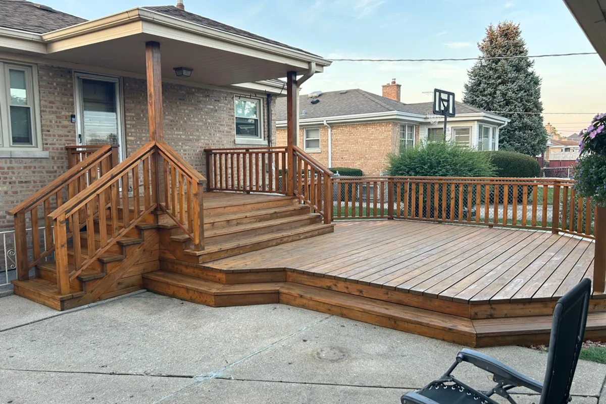 Deck Sealing after — Niles IL home