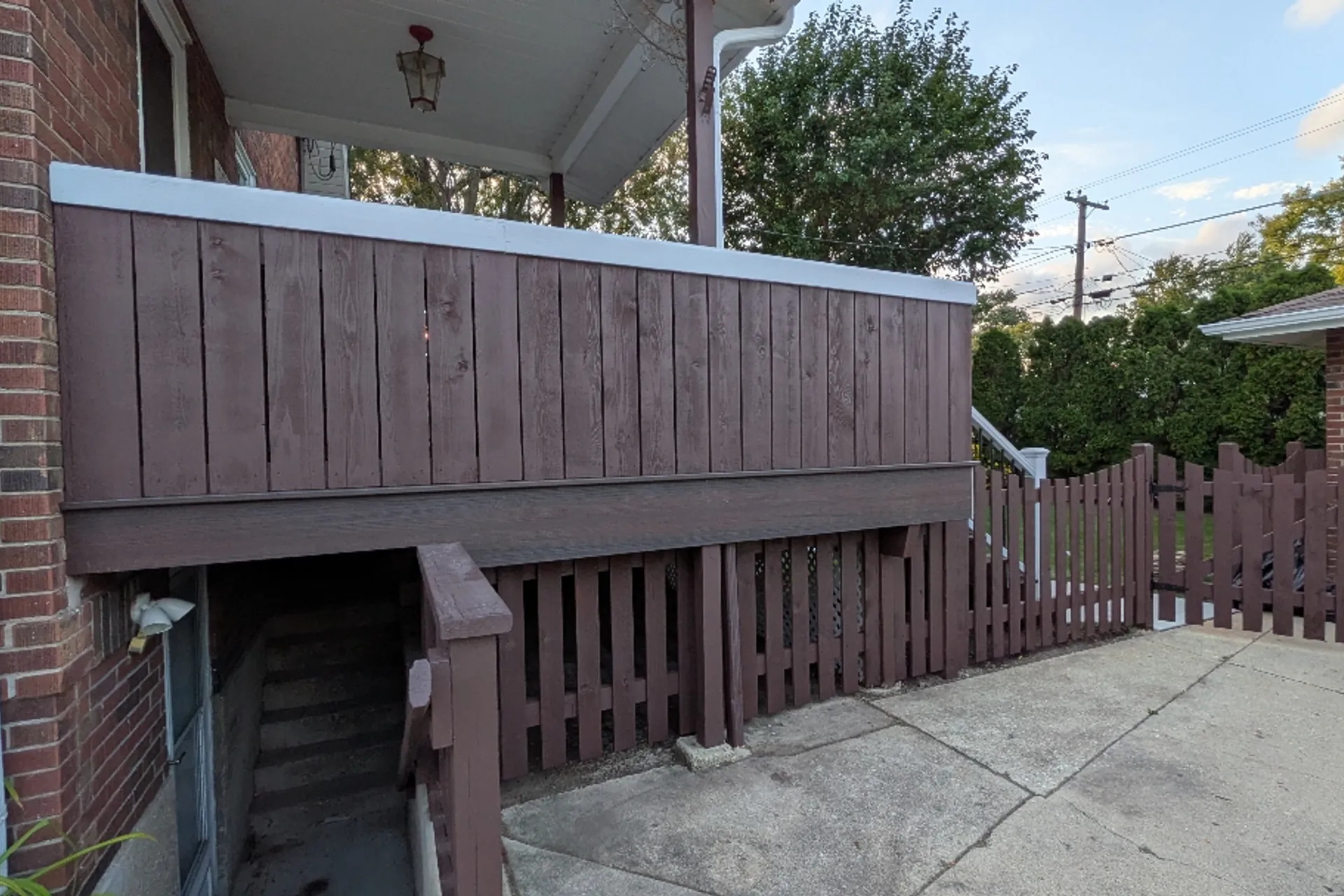 Wood Fence Restoration before — fence in Des Plaines, IL