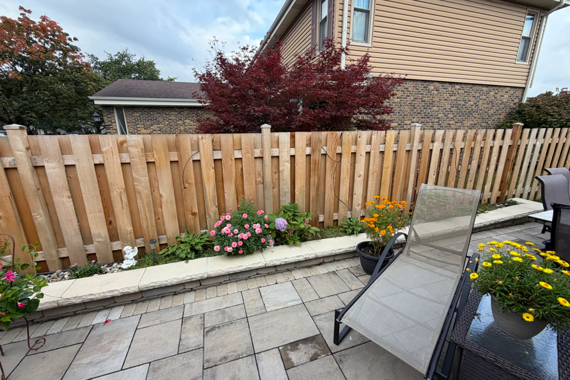 Wood Fence Restoration before — fence in Niles, IL
