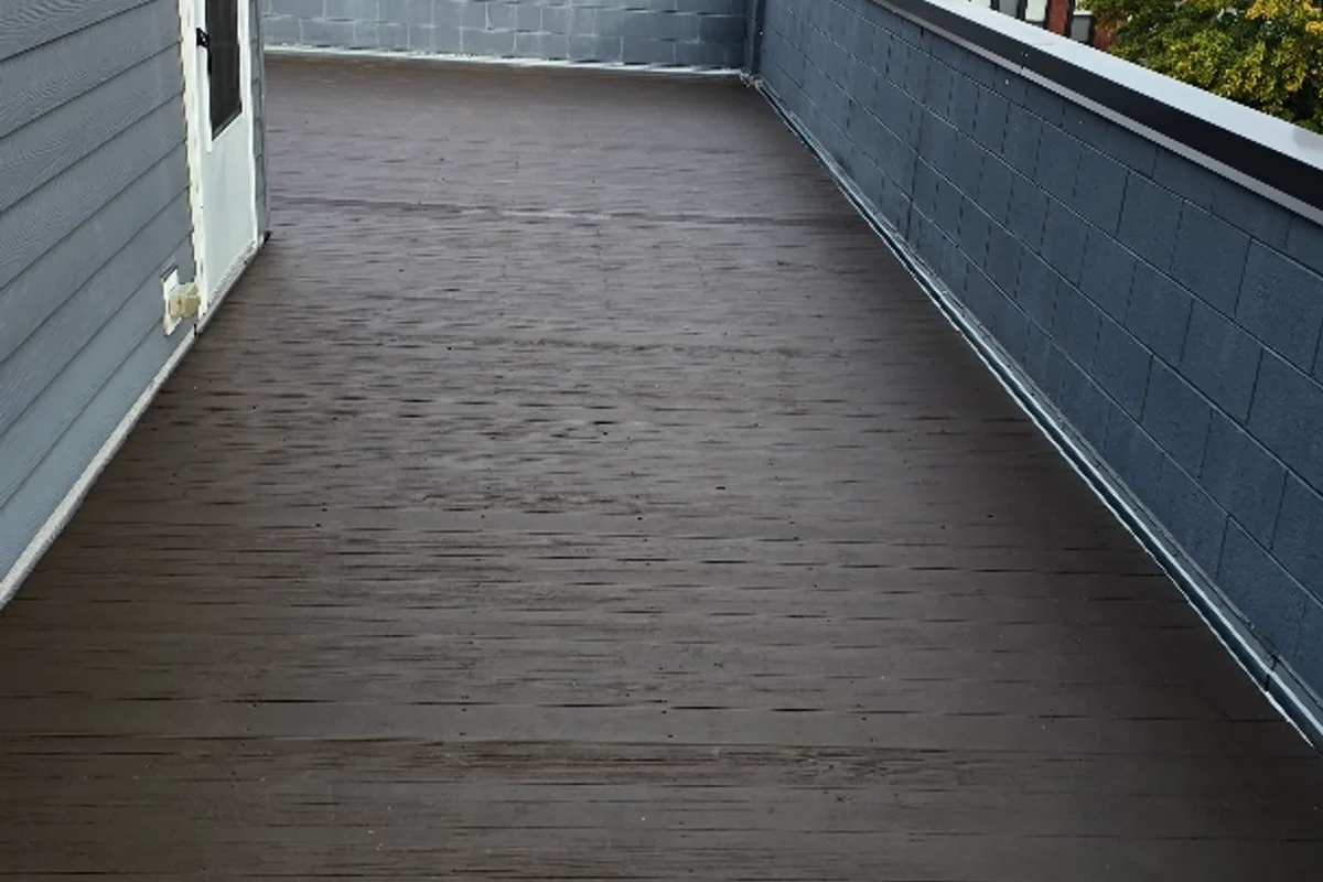 Rooftop & Balcony Deck Restoration Wash, Sand & Stain — Chicago, IL