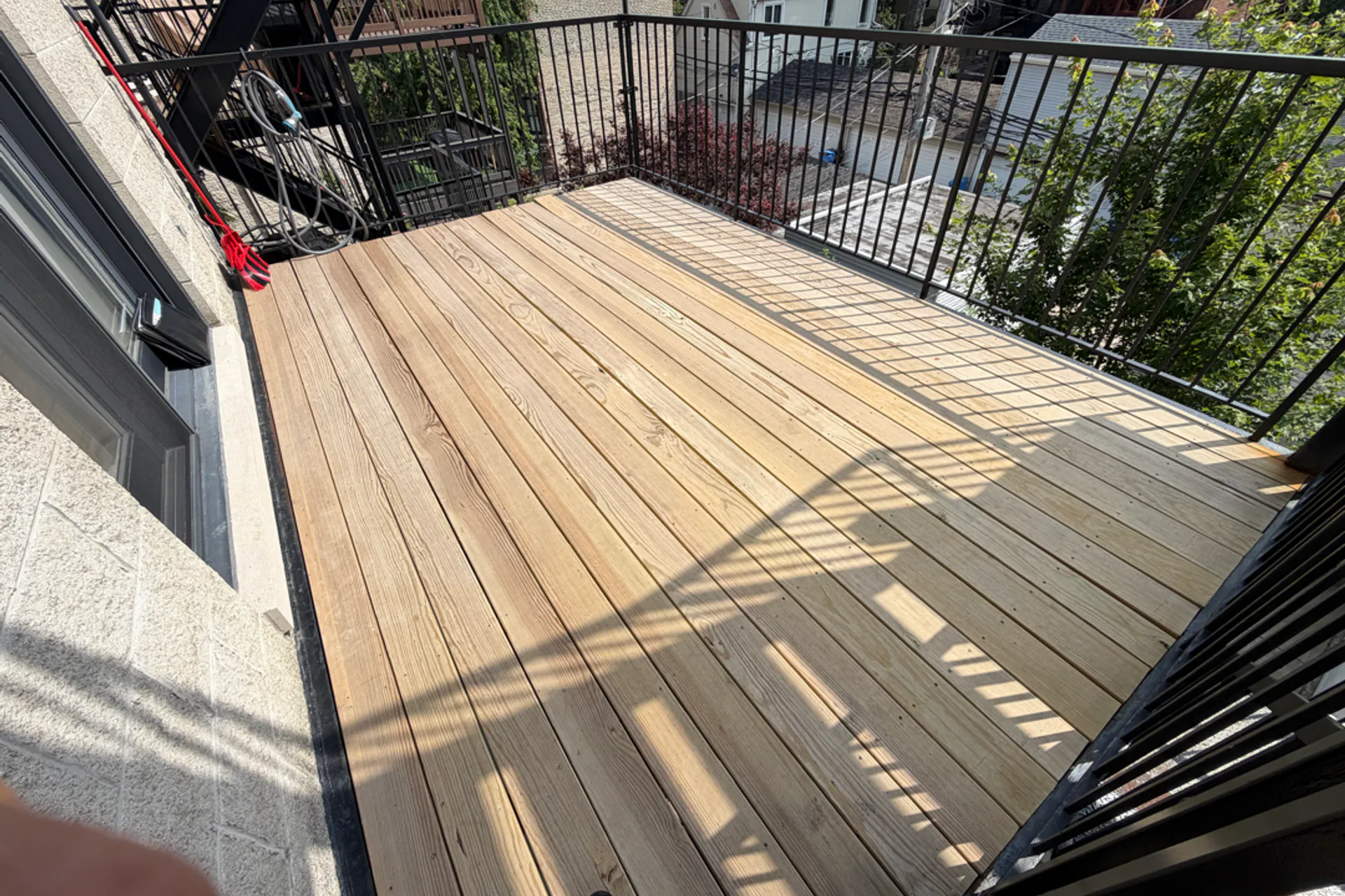 Structural Deck Repairs before — deck in Chicago, IL