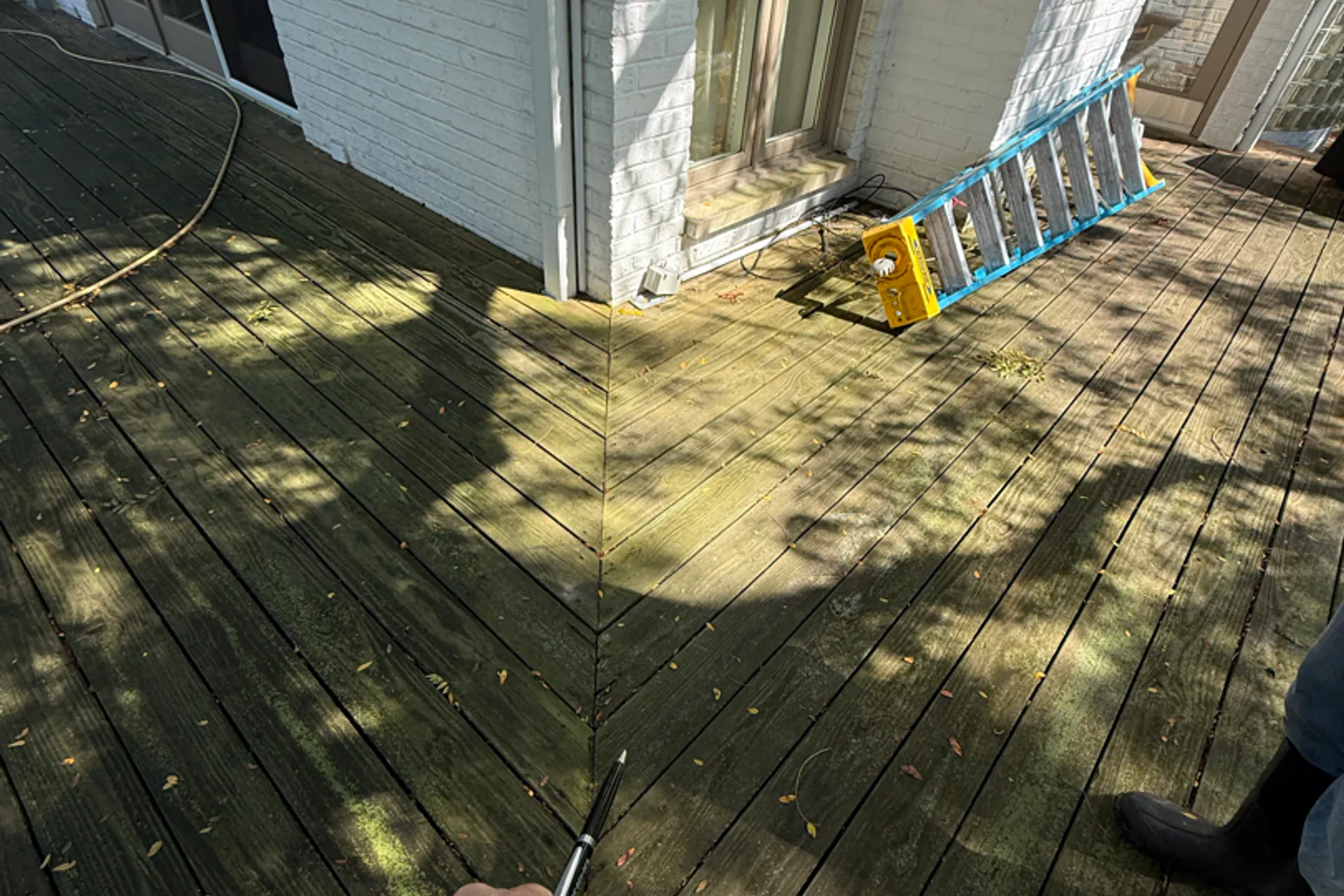 Structural Deck Repairs before — deck in Lake Forest, IL