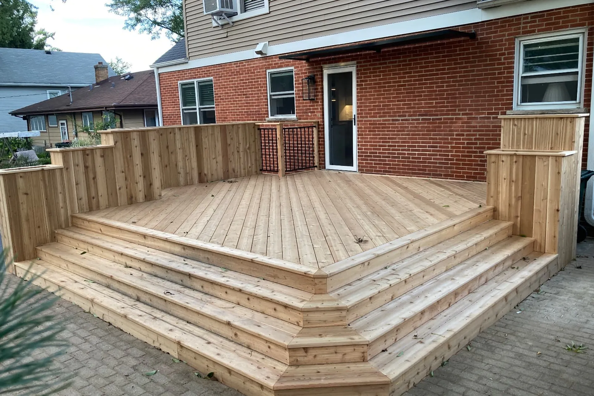 Structural Deck Repairs before — deck in Palatine, IL